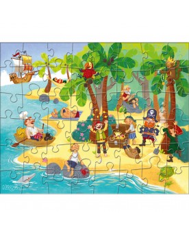 3 puzzles 48 pièces "Pirate et compagnie" Puzzles  – Serpent à Lunettes