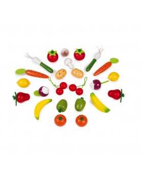 Panier de 24 fruits et légumes Marchandes  – Serpent à Lunettes