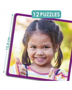 Puzzles Enfants heureux du monde Puzzles  – Serpent à Lunettes