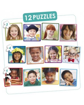 Puzzles Enfants heureux du monde Puzzles  – Serpent à Lunettes