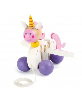 Animal à tirer « Licorne » Jouets à tirer et pousser  – Serpent à Lunettes