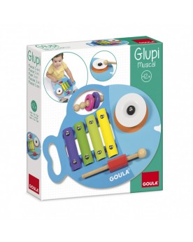 Glupi musical 3 en 1 Instruments de musique  – Serpent à Lunettes